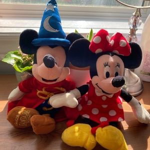 Rare Mickey and Minnie plush